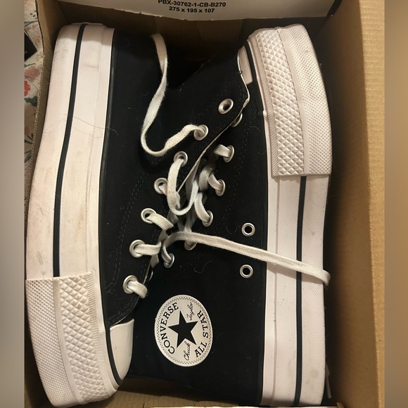 Black Platform Converse - Picture 1 of 2